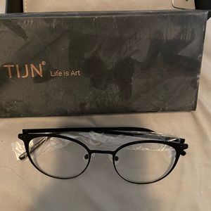 TIJN Eyewear Dawes Black Non-Prescription Glasses